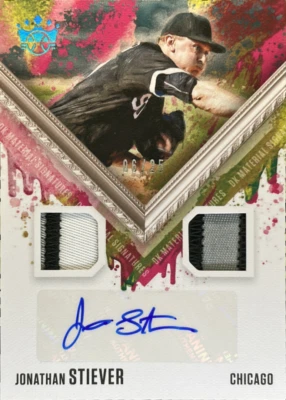 2021 Diamond Kings Jonathan Stiever DK Material Signatures Blue /25 #DKMS-JS - Image 1 of 2