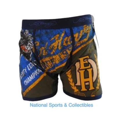 Calzoncillo boxer Ed Hardy estampado de tatuaje ropa interior pantera negra para hombre pequeño Foto 1 de 3