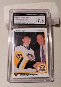 1990-91 Upper Deck #356 Jaromir Jagr.. Rookie Card CGC Grade 7.5 Near Mint - Picture 1 of 3