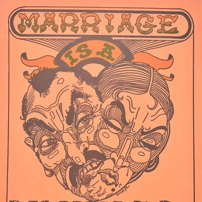 1960s Marriage Is A Mutual Misunderstanding Buckeye Esoteric Poster Oscar Wilde - image 1 of 3