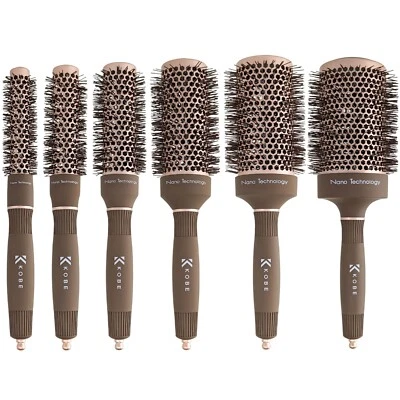 Kobe Pro Hair Brushes Radial Nano Heat-Retaining Blow Dry Ceramic Round Barrel - Image 1 of 4