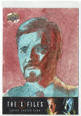 X-Files UFOs and Aliens 2019 1/1 Sketch Card Artist Barry Renshaw - Image 1 of 2