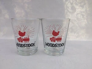 2er Set - 50 Jahre Gedenk Sammlerstück Klarglas Woodstock Schnapsgläser - Bild 1 von 5