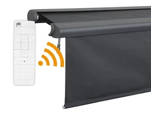 Elektrische Markise, Vollkassette, Alu, Acryltuch mit Volant, Marke ARILCO - Bild 1 von 4