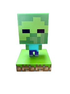 Minecraft Zombie Icon Night Light 3D Collectible Figure - Picture 1 of 2