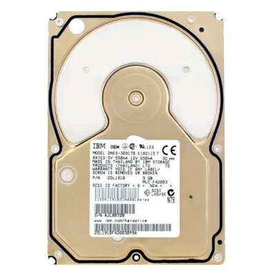 Hard Drive IBM DNES-309170 9GB 7200Rpm 68-PIN 25L1910 - Image 1 of 4