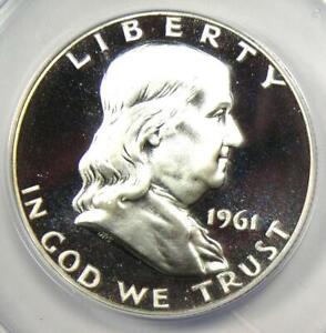 1961 PROOF Franklin Half Dollar 50C Coin - ANACS PR69 Cameo (PF69) - $1800 Value