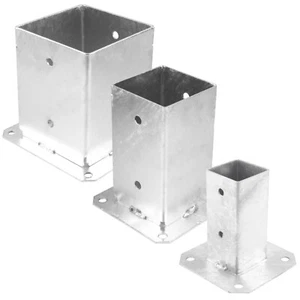 Pfostenträger Pfostenschuh Aufschraubhülse Feuervrerzinkt Pfosten Verzinkt Stahl - Bild 1 von 17