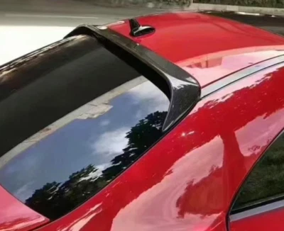 Alerón de techo trasero de fibra aspecto para Mercedes Benz CLA 200 250 C117 2014-2019 Foto 1 de 3