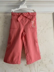 NWT $30 Gymboree Coral Reef Girls Seahorse Capri Pants  4 4T - Picture 1 of 5