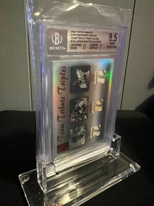 2003 Topps Tribute Contemporary Triple Tributes Red Jones/Sheffield BGS 8.5 /50