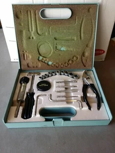 Vintage SHELTON 20 Pc. Ratcheting Socket Tool Set Kit with pliers, hammer, tape - Picture 1 of 5