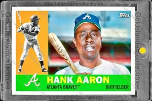 Hank Aaron RARE TOPPS INVESTMENT CARD SSP BRAVES HALL OF FAME MVP MINT - Picture 1 of 2