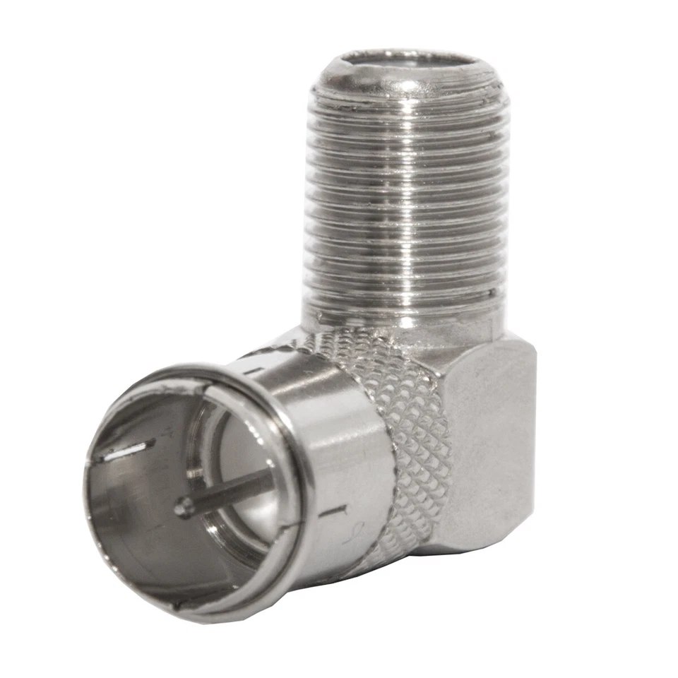 50x PremiumX F-Quickstecker 90° Winkelstecker F-Kupplung 7,5mm für SAT Koaxkabel - Bild 1 von 1