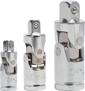 Universal Joint Socket Adapter 3Pcs, 1/4, 3/8 & 1/2 In.Drive, CR-V, Impact Unive - Picture 1 of 12