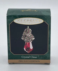 Hallmark Andenken Miniatur 1999 Kristall Claus Ornament Precious Edition - Bild 1 von 2