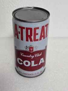 Vintage A-Treat Country Club Cola Air Sealed Prototype Soda Pop Can - Picture 1 of 6