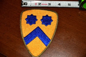 Greenback WW2 Vintage 2° DIVISIONE CAVALLERIA US ARMY PATCH bordo tagliato no bagliore - Foto 1 di 2