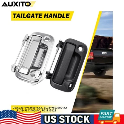 Cabo externo cromado preto para tampa da caçamba para Ford F150 2004-2014 e Lincoln Mark LT - Imagem 1 de 4