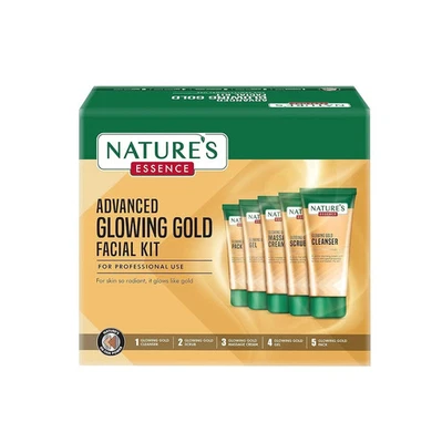 NATURES ESSENCE Advanced Glowing Gold Facial Kit, 250 gm 1 Pack - Image 1 of 4