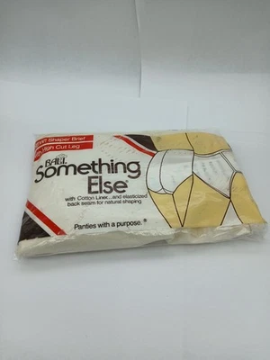 De Colección BALI MARFIL Braguita Modeladora Calzoncillo Algo Más XL ALGODÓN Fino NUEVO EN PAQUETE CORTE ALTO  Foto 1 de 4