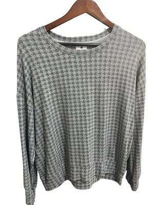 Suéter Anthropologie Sundry Houndstooth 2 M francês casual elástico macio fim de semana - Imagem 1 de 4