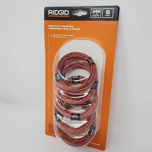 RIDGID 0.095 in Pre-Cut Twisted Trimmer Line 5-Pack 16 ft Heavy Duty Universal - Picture 1 of 6