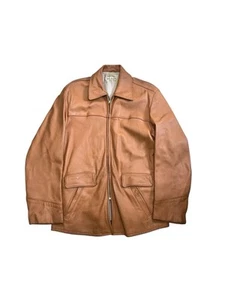Vintage 60s Deerskin Jacket Leather Webers Talon Zip Brown Western Biker - Picture 1 of 11