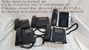 READ DESCRIPTION! Job Lot 5x Polycom VoIP POE Desktop Telephones - Afbeelding 1 van 16
