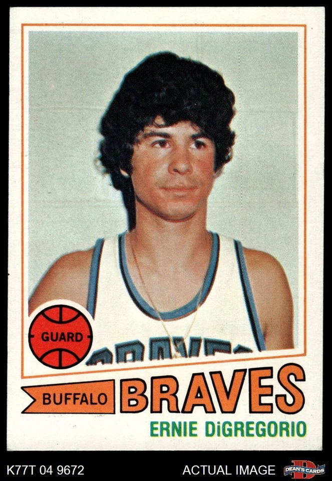 1977 Topps #131 Ernie DiGregorio Braves-BskB Providence College 5 - EX - Image 1 of 1