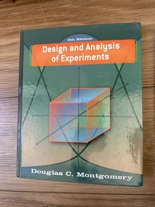 Design and Analysis of Experiments by Douglas C. Montgomery (2004, Hardcover) - Picture 1 of 4