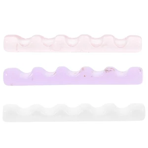 3 Pezzi Portapenne Acrilico Decorativo Porta Pennelli Unghie per Stoccaggio Scrivania - Foto 1 di 12