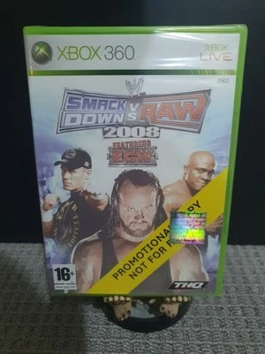 P WWE Smackdown vs RAW 2008 - Xbox 360  John Cena & ECW  NEW & SEALED  - Image 1 of 4