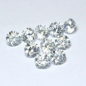 Lote de 5 piezas certificado diamante natural de 1,25 mm corte redondo color DEF claridad VVS/VS - Imagen 1 de 4