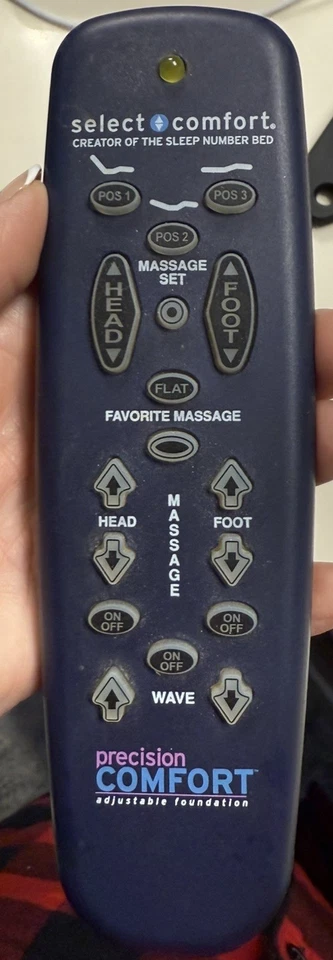Base de cama ajustable remota Select Comfort Precision número de sueño video Foto 1 de 4