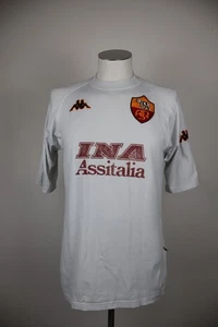 KAPPA AS ROMA MAGLIA CALCIO UOMO L T-SHIRT SOCCER JERSEY SPORT BATISTUTA N 18 - Picture 1 of 6