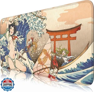 Nasdalgias Anime Girl Japanese Large Extended Gaming Mouse Pad Desk Mat Offic - Afbeelding 1 van 5