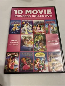 Disc 2 Movie Princess Collection, little Mermaid, Frog Prince Aladdin Cinderella - Picture 1 of 3
