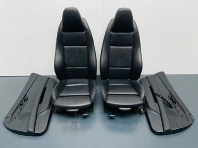 BMW E89 Z4 2009-2016 M Sport Black Leather Heated Interior Seats Door Cards #081 - Image 1 of 4