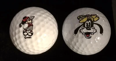 Disney Mickey Mouse Gray Outfit Logo Golf Ball Pinnacle 332 & Goofy Club de Golf - Image 1 of 4