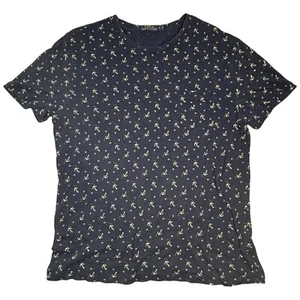 CAMISETA POLO RALPH LAUREN ESTAMPADO ANCLA CUELLO REDONDO AZUL HOMBRE GRANDE USADA EN EXCELENTE ESTADO - Imagen 1 de 8