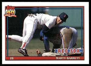 1991 Topps Marty Barrett Boston Red Sox #496b - Picture 1 of 2