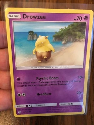 DROWZEE 2017 POKEMON CARD FATES COLLIDE #59/149-UNLEASHED SET!! FREE SHIPPING!!  - Image 1 of 2