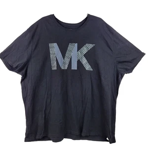 Michael Kors Men's Graphic T-Shirt Sz 4X Round Neck Short Sleeve Cotton Black - Picture 1 of 11