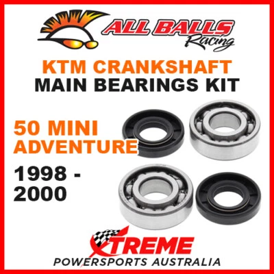 Rolamentos principais do virabrequim All Balls 24-1100 KTM 50 Mini Adventure 1998-2000 - Imagem 1 de 2