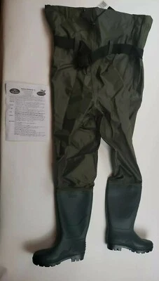 Caddis PVC Chest Wader Ultra Lite Green Fishing River Trout Fish - Image 1 of 4