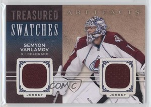 2014 Upper Deck Artifacts Treasured Swatches Blue Jersey/Jersey Semyon Varlamov