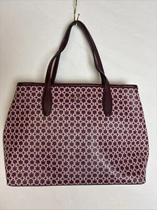 Cartera Kate Spade Granate Estampado de Pala Doble Asa Usada en Excelente Condición - Imagen 1 de 7