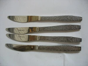 S/4 TWA 7" serrated knives stainless steel travel souvenir Trans World Airlines - Picture 1 of 4