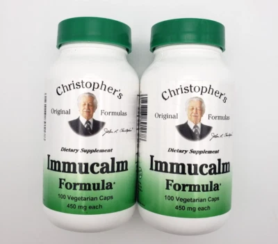 🌻 Dr Christopher's Orginal Formulas Immucalm - 100 cápsulas vegetales - 2 botellas Foto 1 de 2